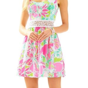 Lilly Pulitzer ROSEMARIE PRINT SCOOP NECK DRESS